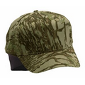 5 Panel Camouflage Cotton Twill Cap w/ Foldable Ear Flaps & Low Crown